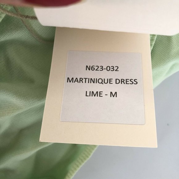 Noam Martinique Dress Lime Green Bodycon Zipper M NWT $260 - Picture 6 of 9